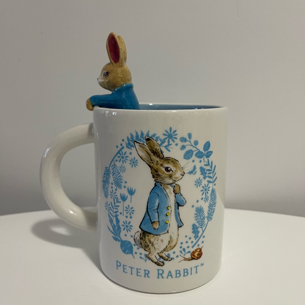 White and Blue Mug